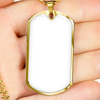 Thumbnail for All White Military Style Necklace