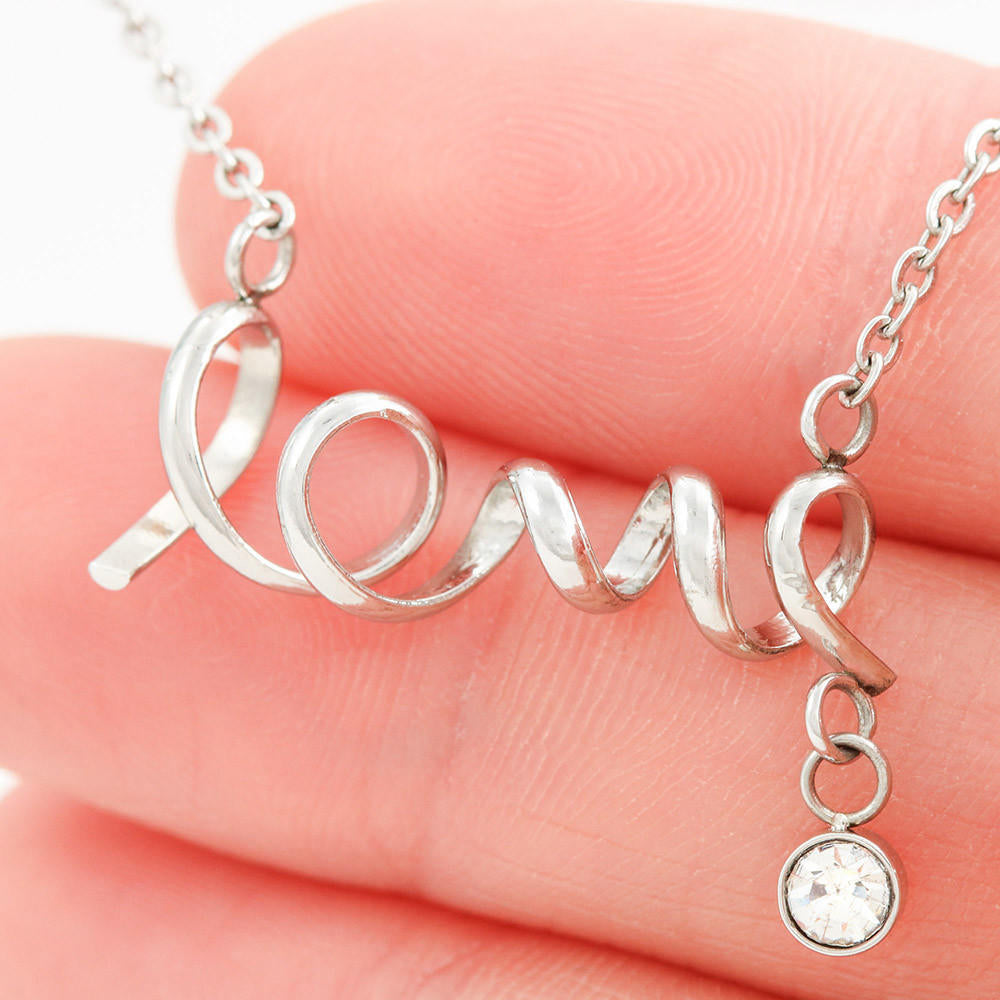 Love Scripted Pendant - Daughter from Mom