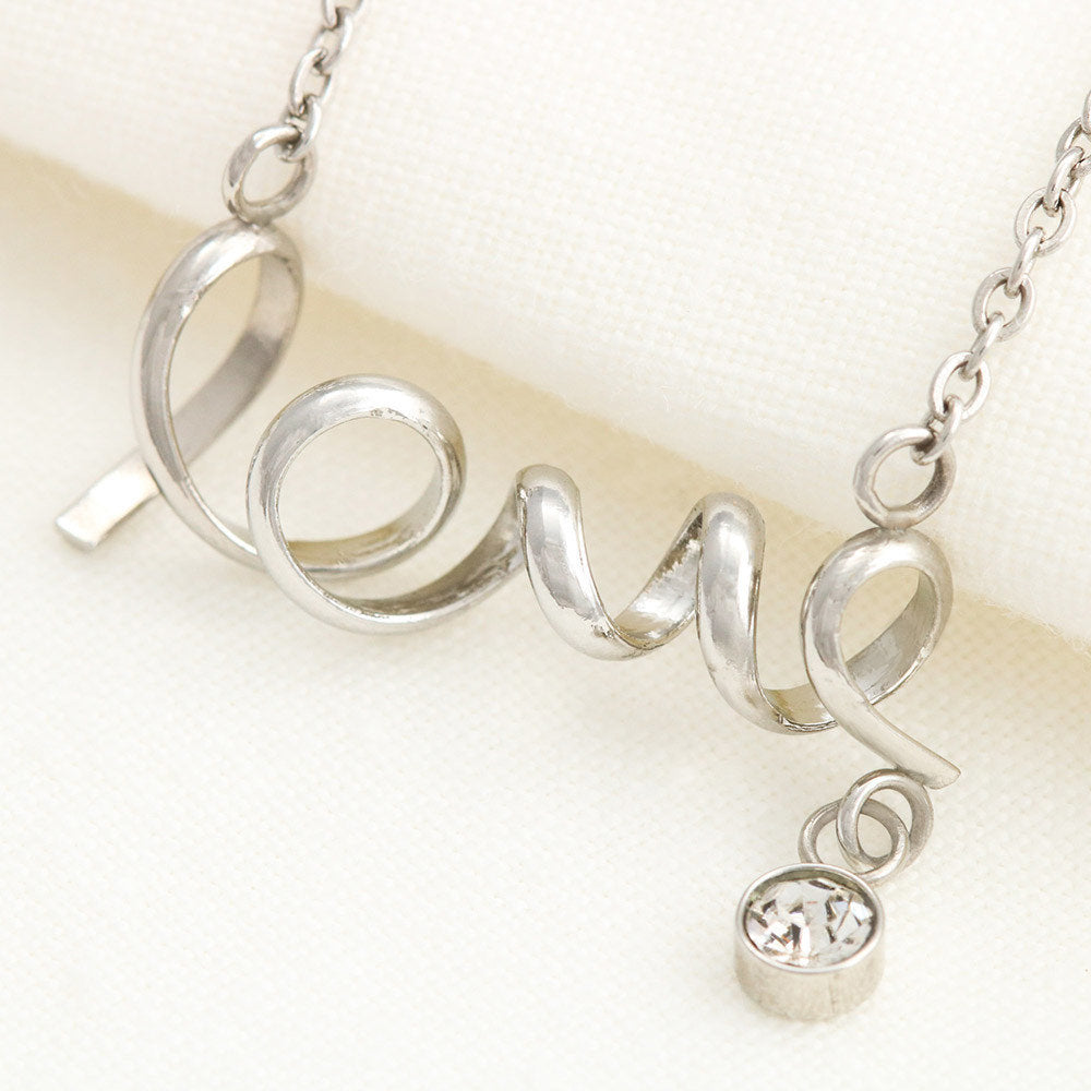Love Scripted Pendant - Daughter from Mom