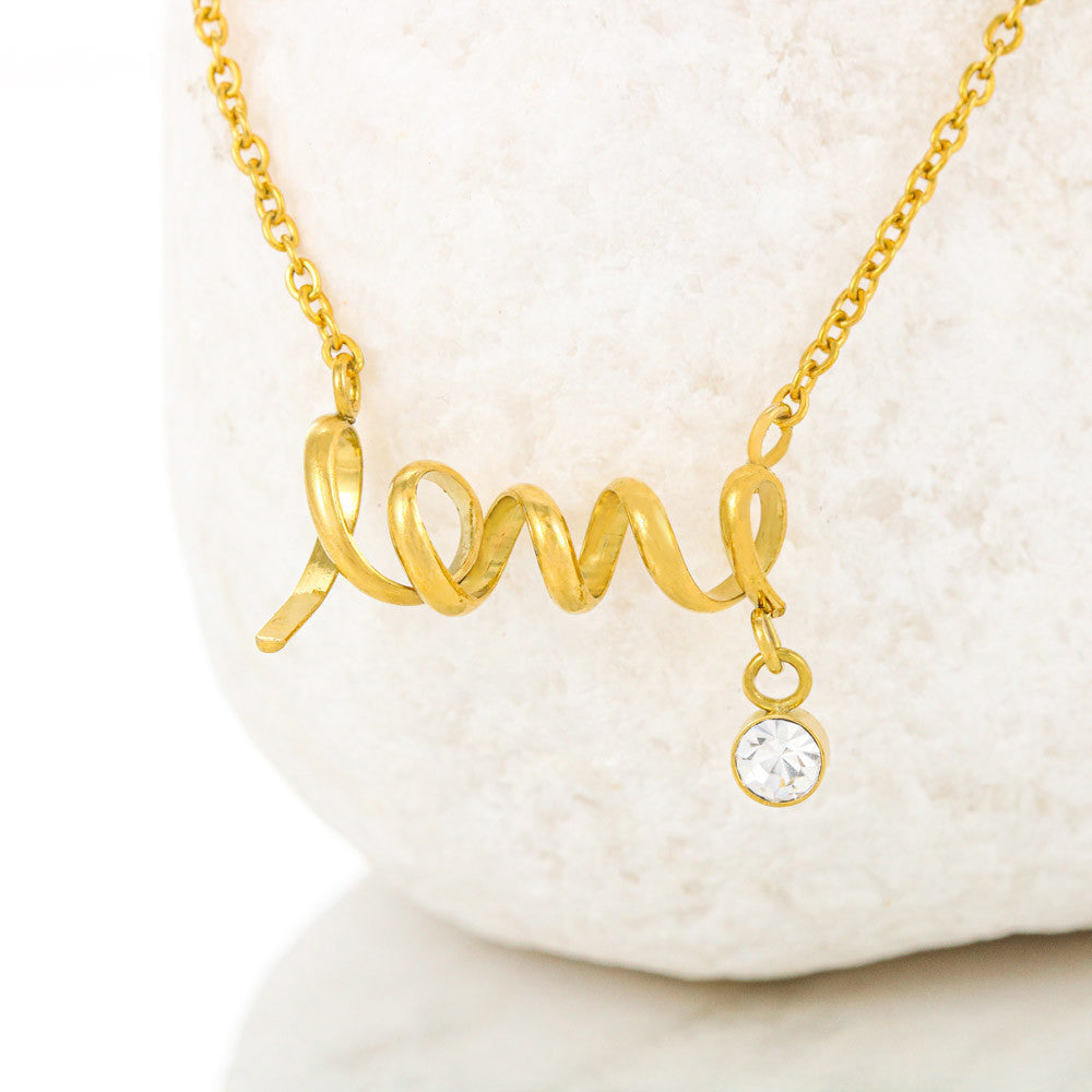 Love Scripted Pendant - Daughter from Mom