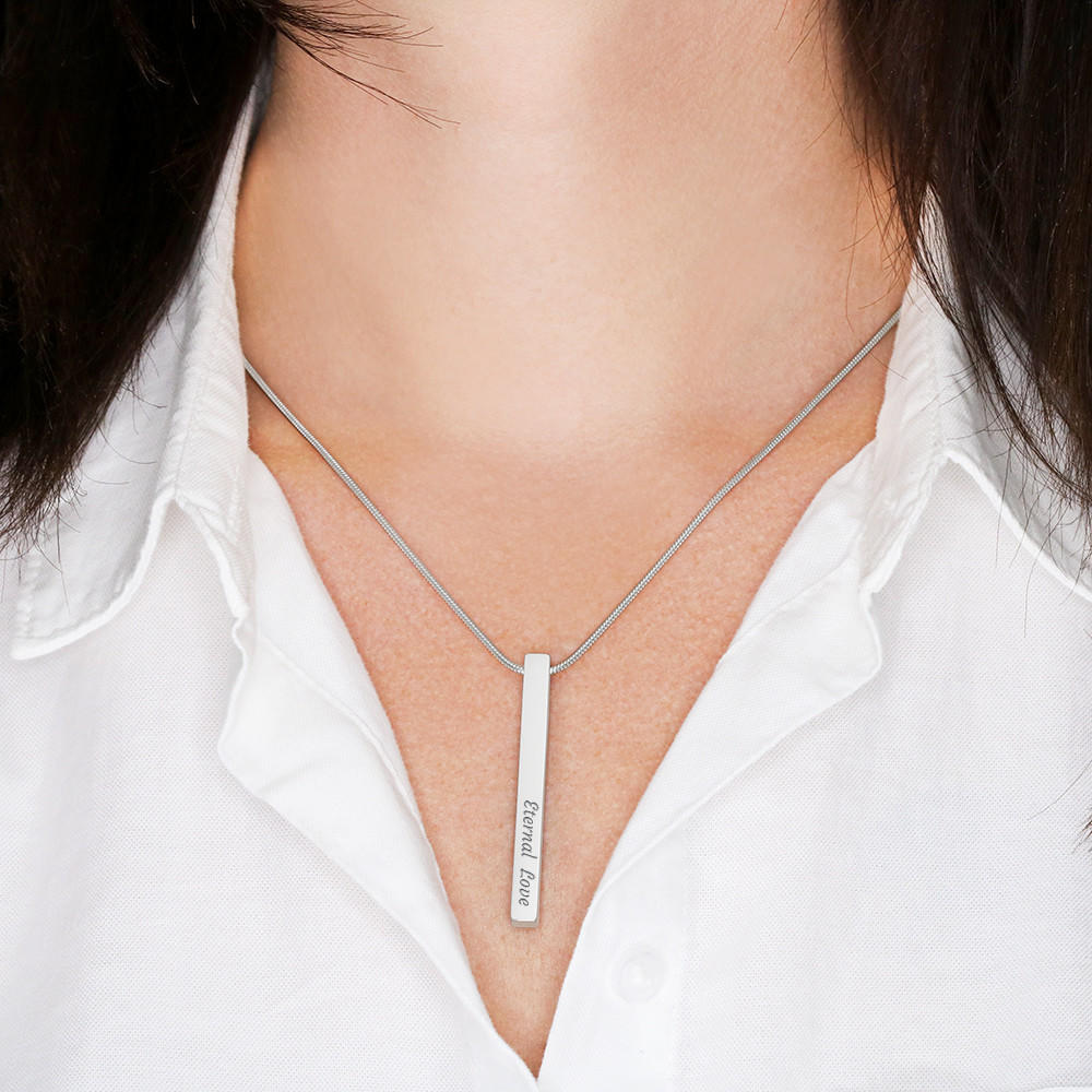 Vertical Stick Necklace - Daugther from Dad
