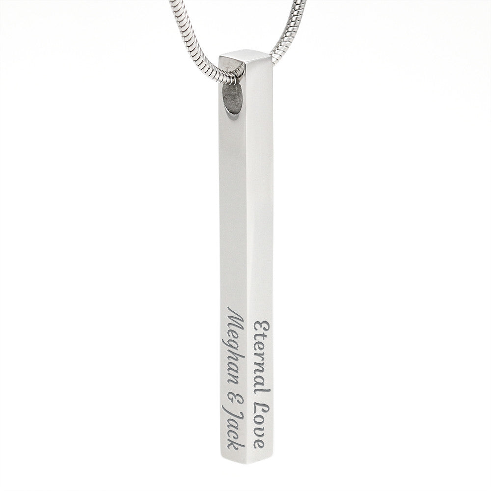 Vertical Stick Necklace - Daugther from Dad