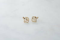 Thumbnail for Gold Elephant Earrings
